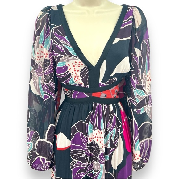 Anthropologie Let Me Be Floral Midi Maxi Dress Size Small - Picture 6 of 12